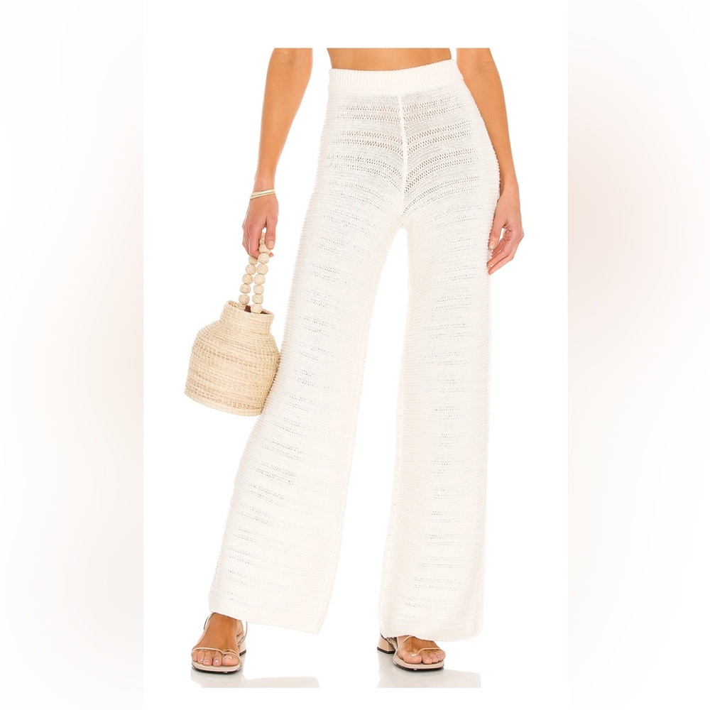 Revolve Ryleigh Crochet Pant in Marshmellow